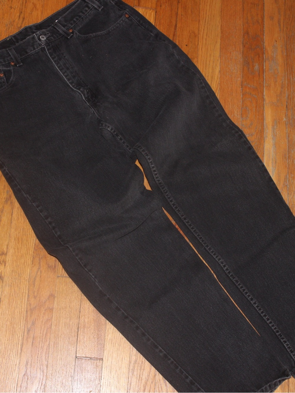 VTG Levi's 550 Relaxed Fit Jeans 36x34 Black Denim Made in USA 